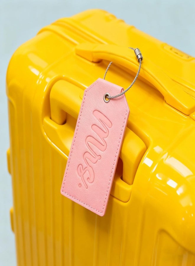 MOEXUKO Mr and Mrs Luggage Tags Wedding Gifts for Couples 2025 Engagement Gifts for Couples Bridal Shower Gift for Bride Birthday Bachelorette Valentines Day Gift Birde Travel Essentials for Women Men - Image 5